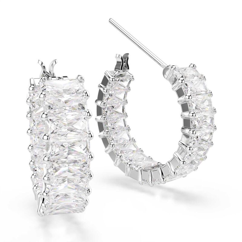 Swarovski Matrix Hoop Earrings image number 2